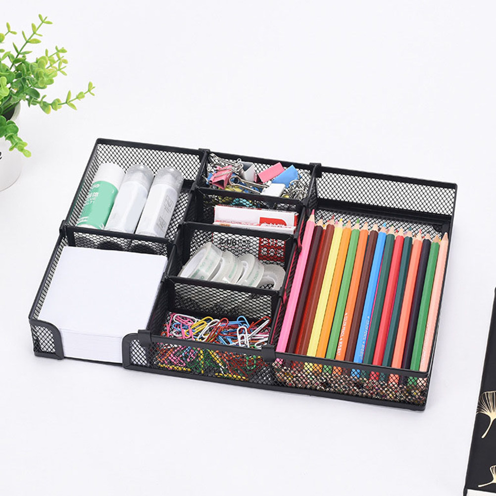 Drawer Organizer Tray - Metalowa taca do przechowywania w biurze,