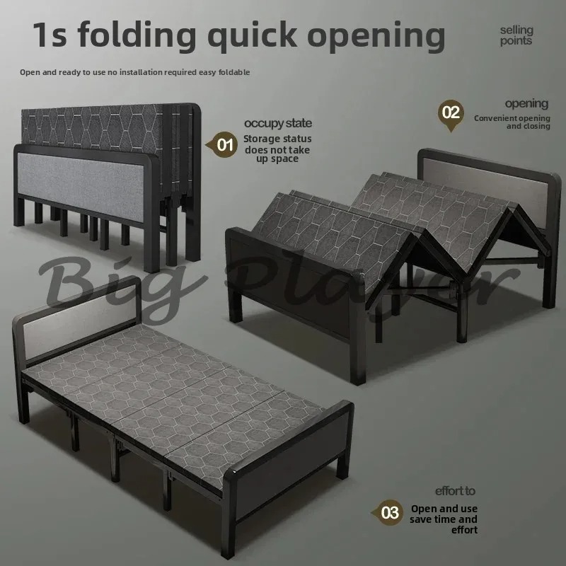 Office Furniture Rental - Łóżko składane dwuosobowe do domu, prosty,