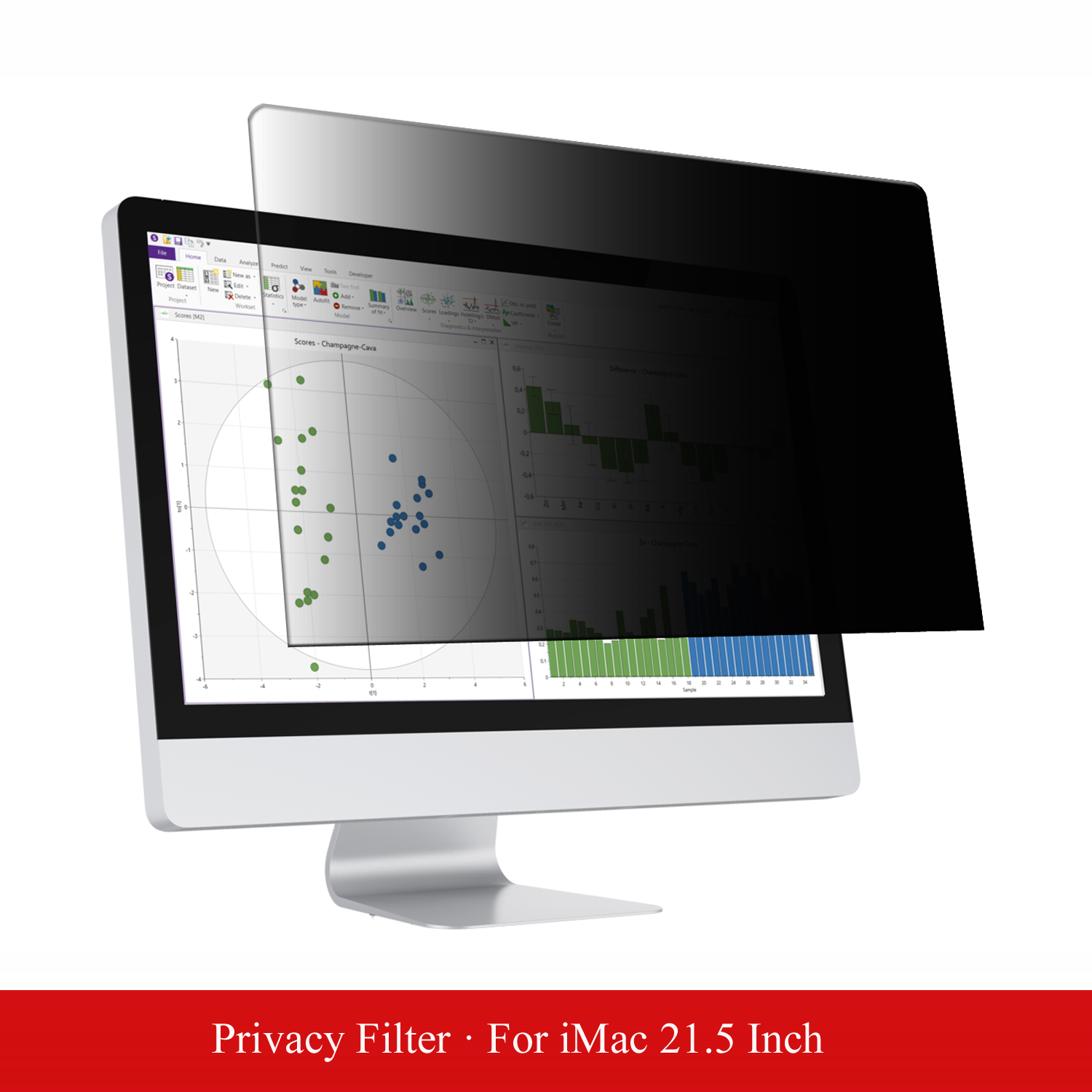 Monitor Privacy Filter - 21.5 cal Anti-Glare komputera filtr prywatyzujący