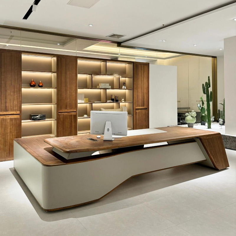 Office Furniture Dimensions - Drewniane biurko biurowe w stylu chińskim,