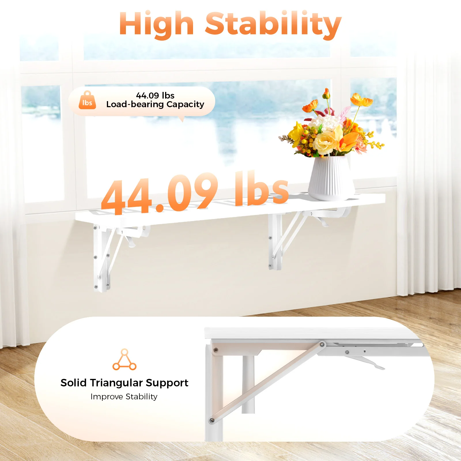 Office Furniture Dimensions - Składane, montowane na ścianie biurko oszczędzające
