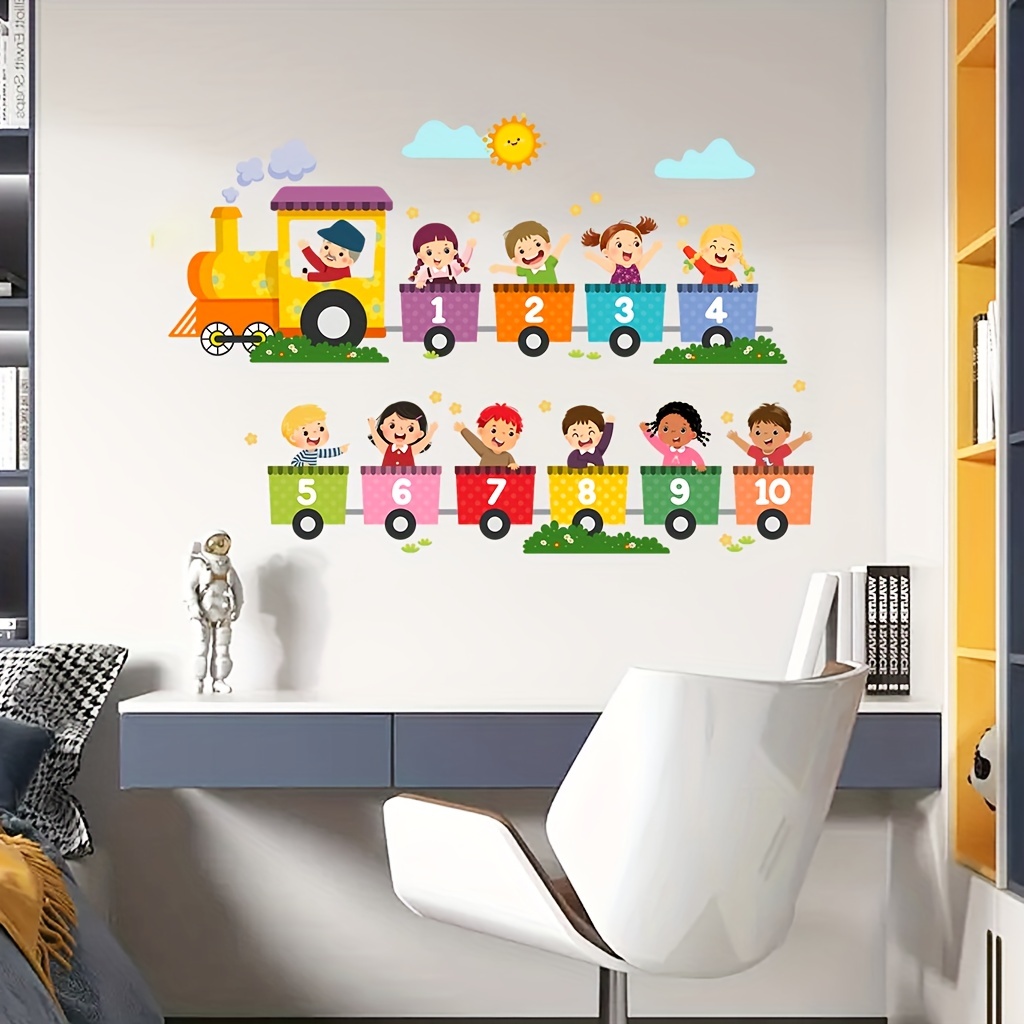 Office Furniture Cabinets - 2 szt. Kolorowe edukacyjne naklejki ścienne
