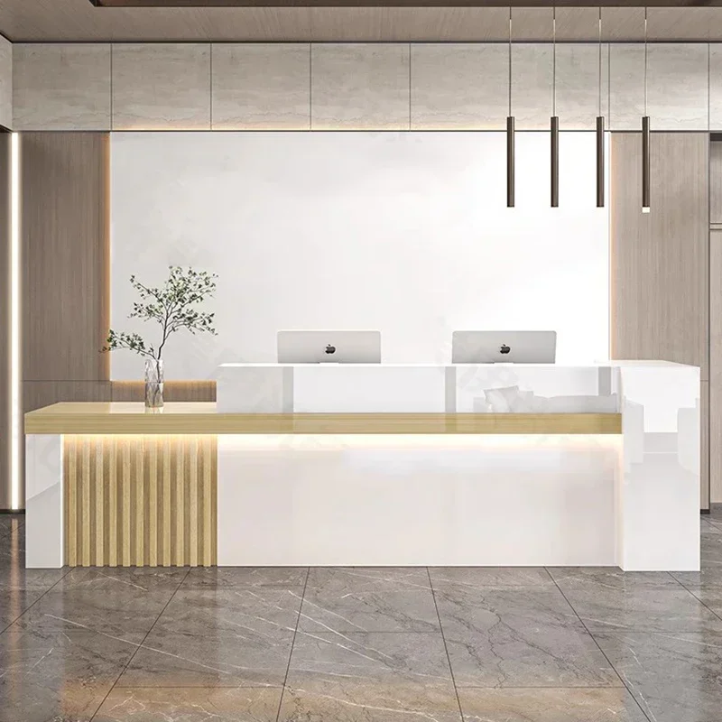 Office Furniture Bali - Luksusowa recepcja w stylu nordyckim, estetyczna