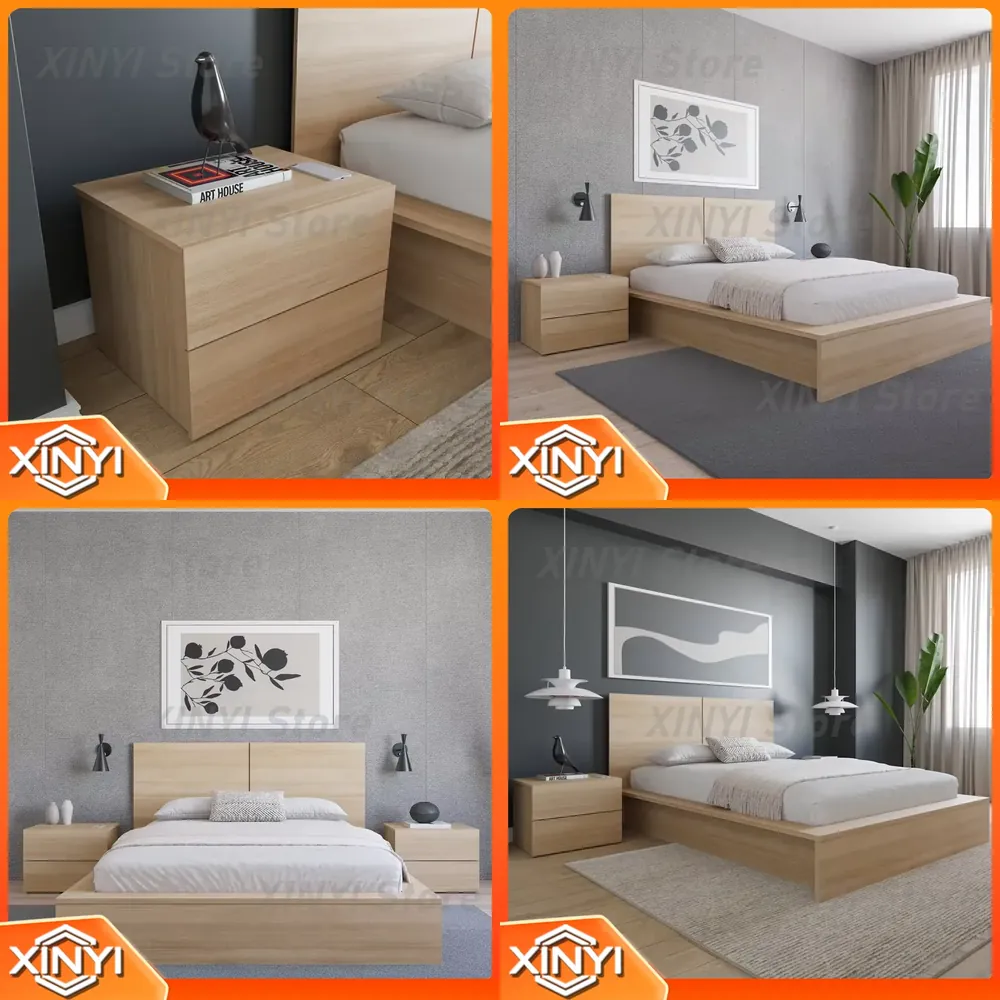 Office Furniture Ikea - Prosty, kreatywny stolik nocny z podwójną