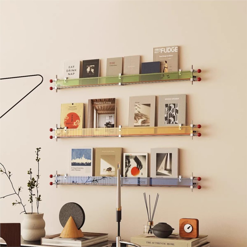 Office Furniture Brand - Ścienny regał ekspozycyjny na książki, akrylowy