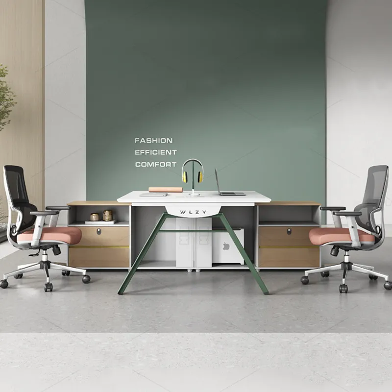 Zestaw biurkowy dla 4 osób z k – Office Furniture Plan recenzja i cena