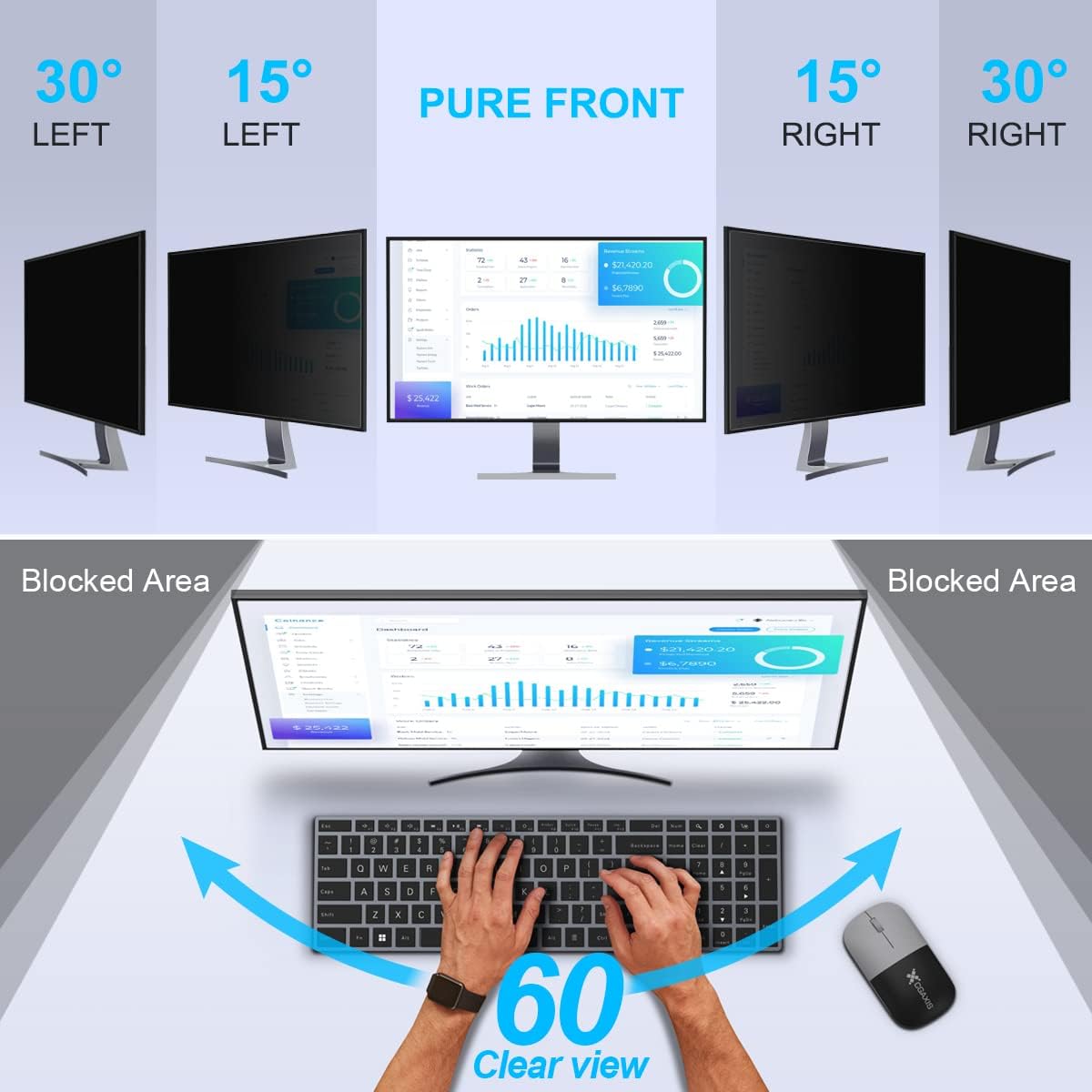 2 sztuki 24-calowych filtrów p – Monitor Privacy Filter recenzja i cena