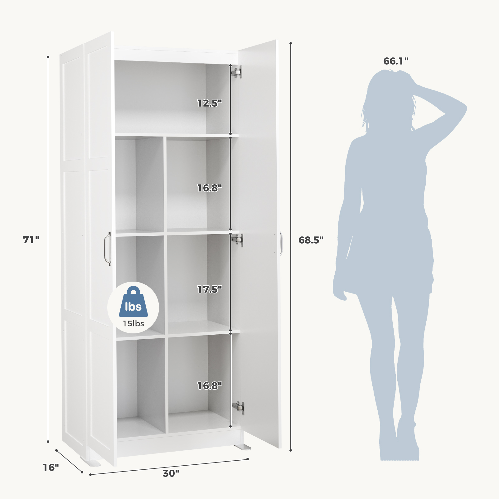 JHK 71IN Drewniana szafka do s – Office Furniture Plan recenzja i cena