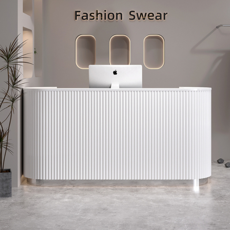 Prosty bar recepcyjny na podiu – Office Furniture And Equipment recenzja i cena