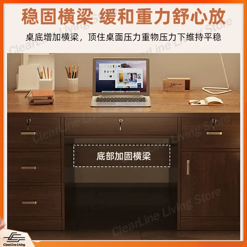 Biurko z litego drewna, stół d – Office Furniture Rental recenzja i cena